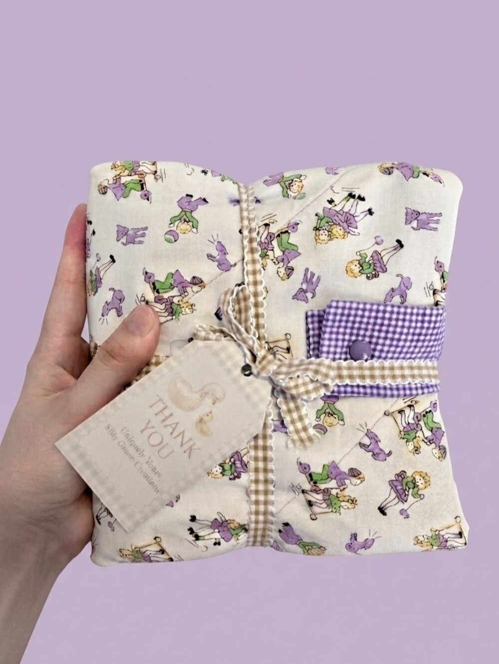 Playful Portable Diaper Change Mat Handmade Baby Shower Gift
